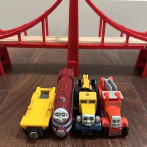 Bridge and 4 Thomas the train trains